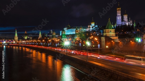 Moscow Kremlin, Russia (night view)