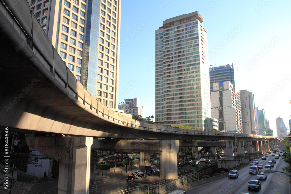 Obraz premium trafic in city