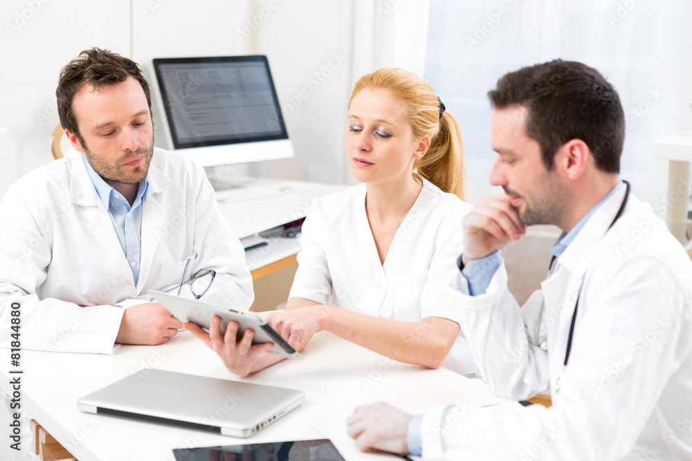 Medical team working at the hospital