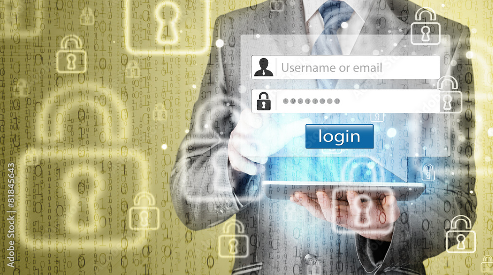 Fototapeta premium login and password