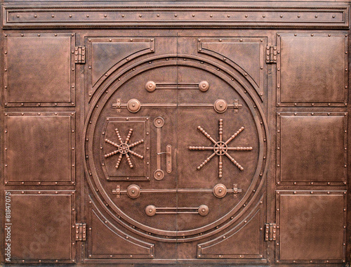 Iron gate in the form of door in safe