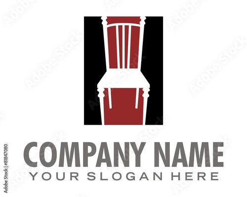chair seat logo image vector photo
