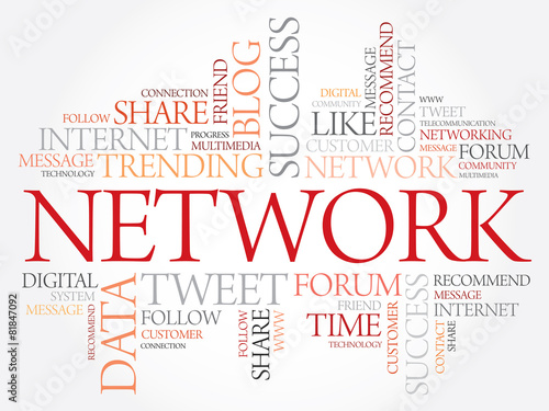Network word cloud, business concept #81847092