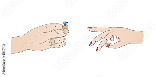 marriage proposal with ring