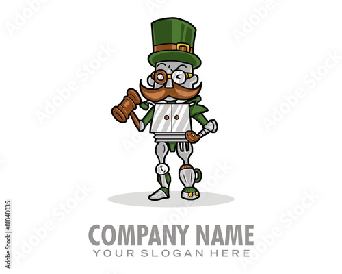 robot character mascot image vector