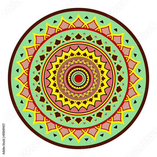 Asian round pattern