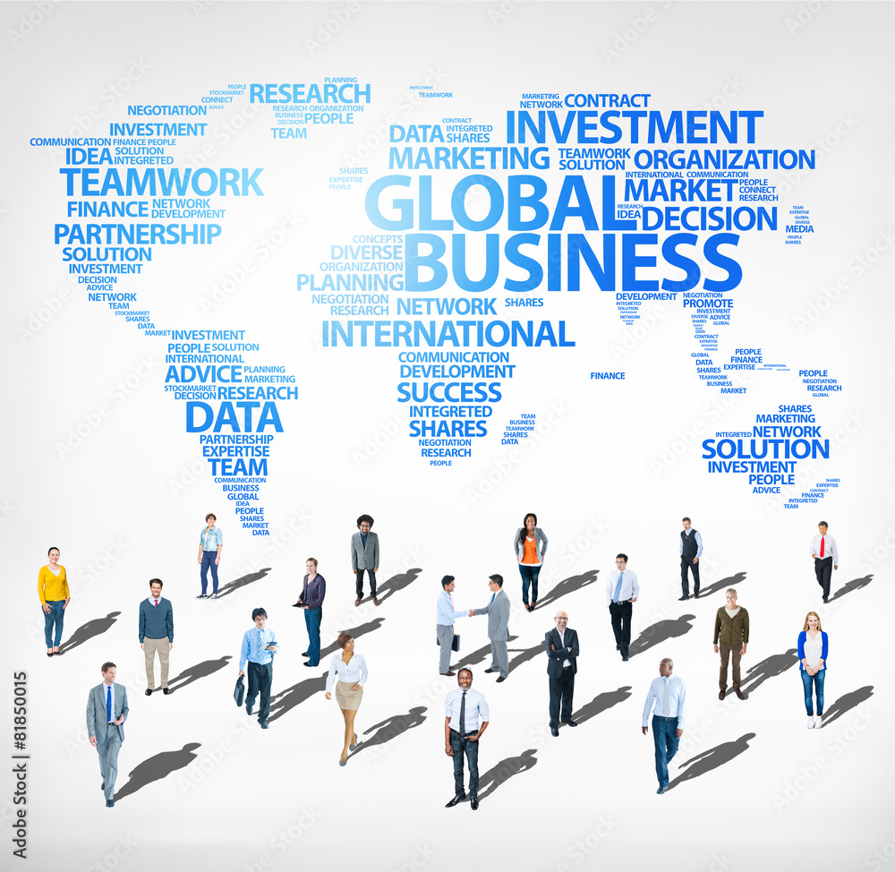 Global Business Success Growth Investment Diverse Ethnic Concept Global Business Success Growth Investment Diverse Ethnic Concept