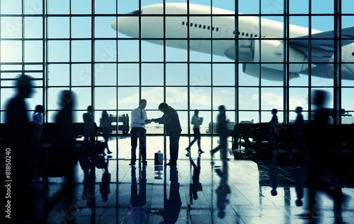 Business Travel Handshake Communter Terminal Airport Concept © Rawpixel.com
