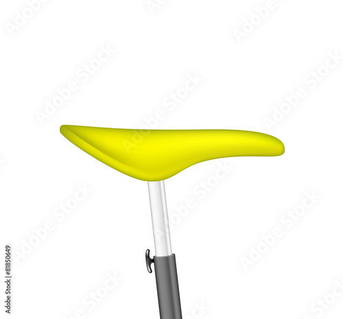 Bicycle seat in yellow design