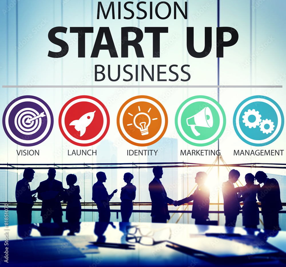 Mission Start Up Business Launch Team Success Concept Mission Start Up Business Launch Team Success Concept