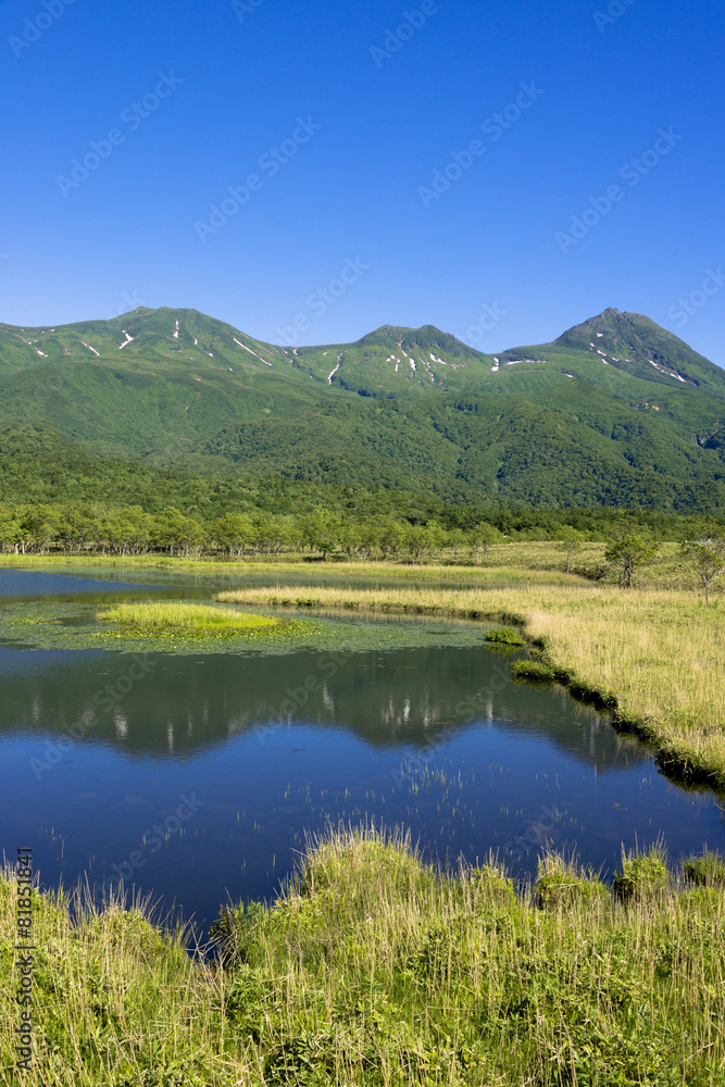 知床五湖より知床連山