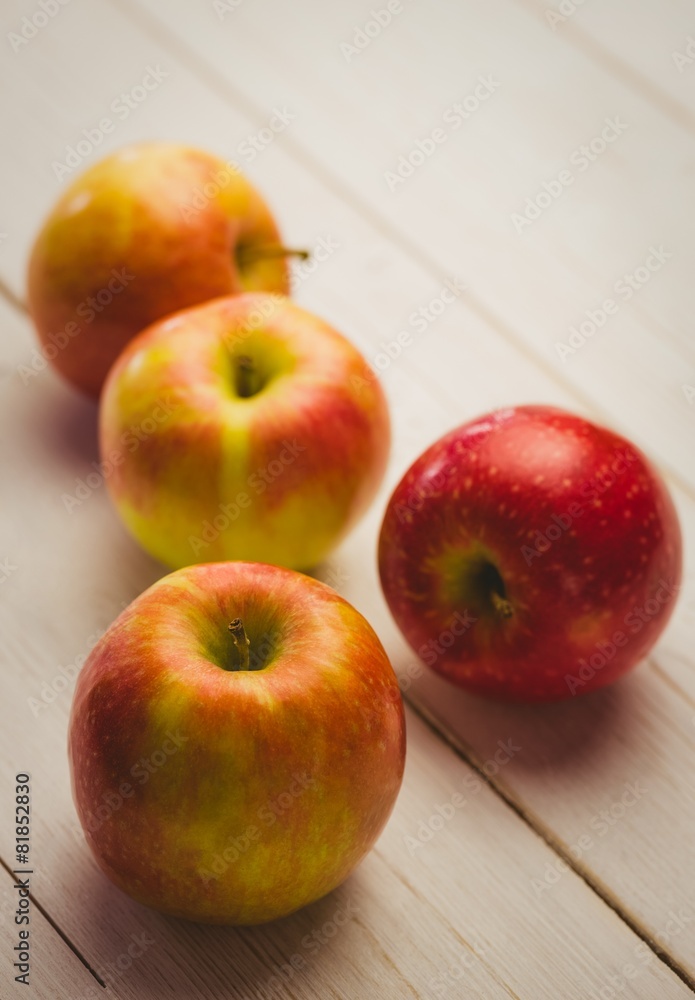 Fresh red apples