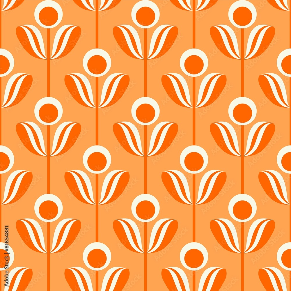 70s background pattern samleass flowers