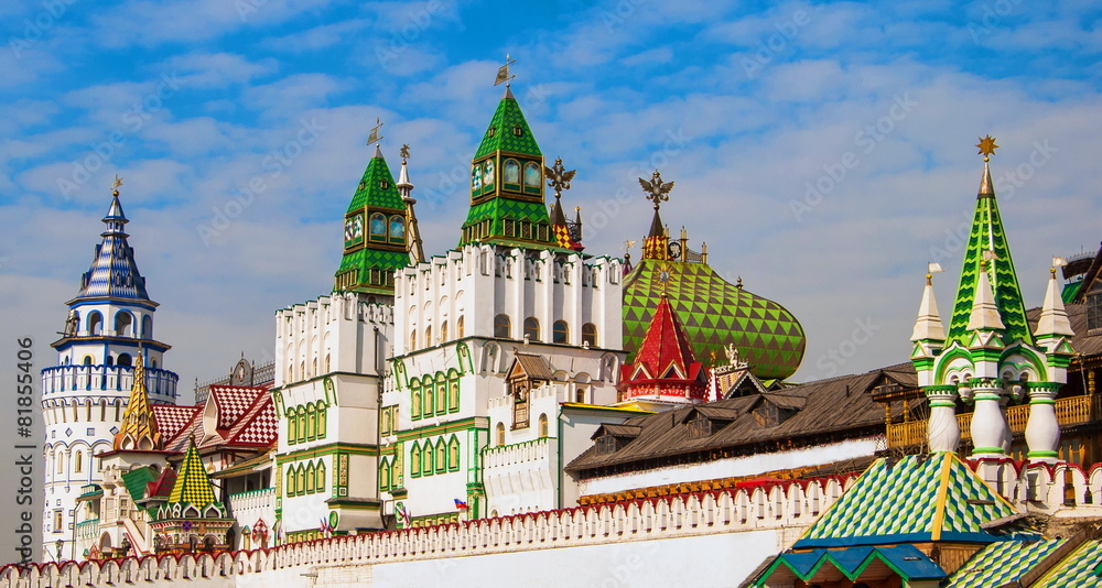 Kremlin in Izmailovo in Moscow sample of Russian architecture Kremlin in Izmailovo in Moscow sample of Russian architecture