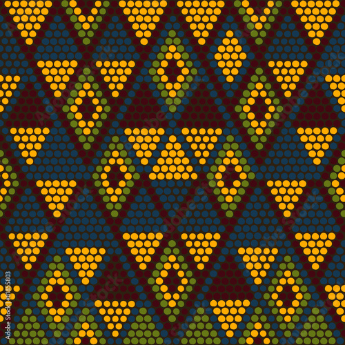 Traditional Ethnic African Ornament. Seamless vector pattern.