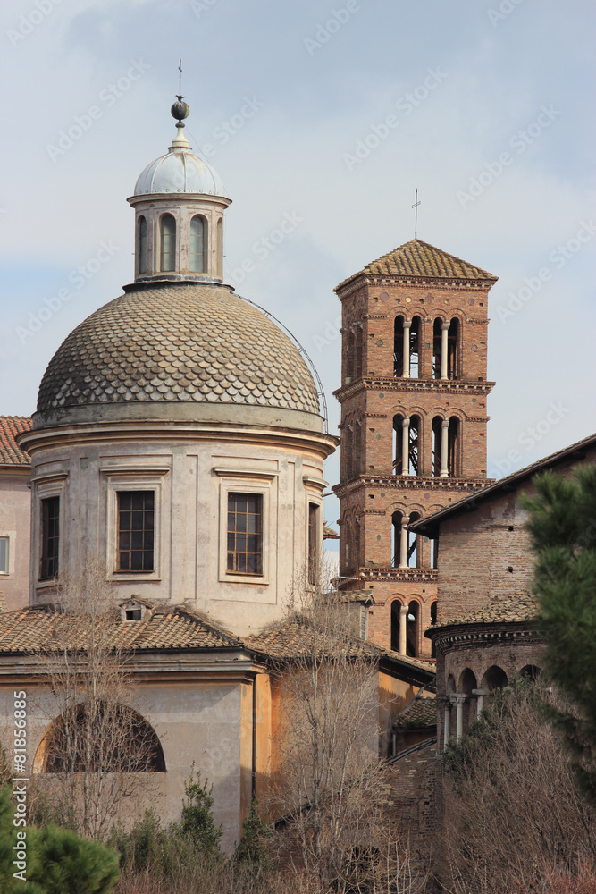 Dome of Santi Giovanni e Paolo church, Rome