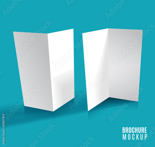 Brochure design isolated