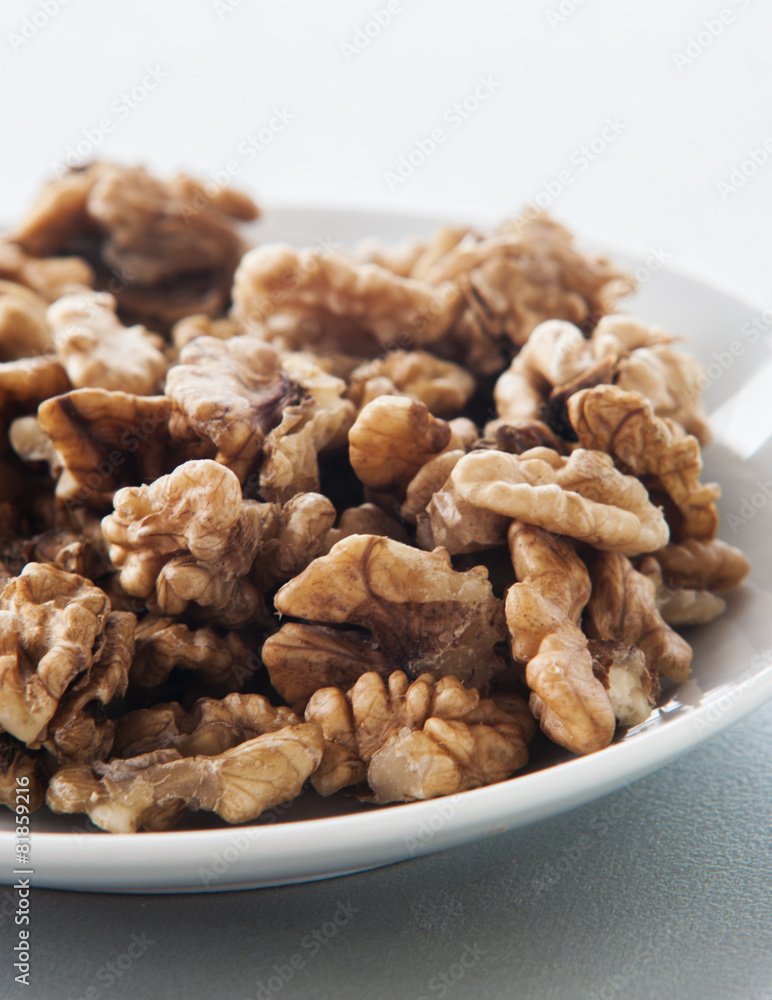 Walnuts isolated on white background. Walnuts isolated on white background.