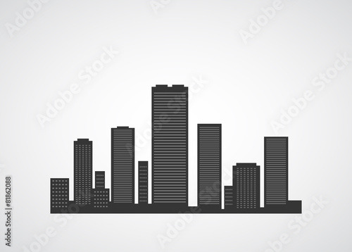 city icon scape background