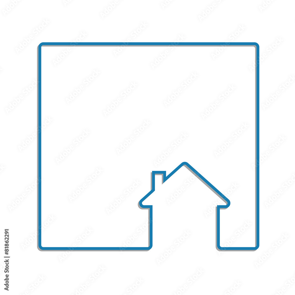 house line icon abstract background frame house line icon abstract background frame