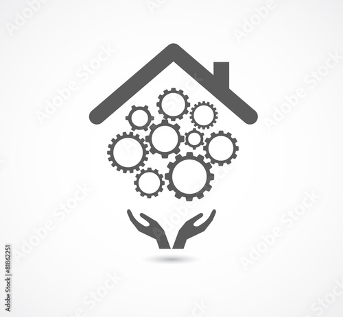 hand support house gear industrial design
