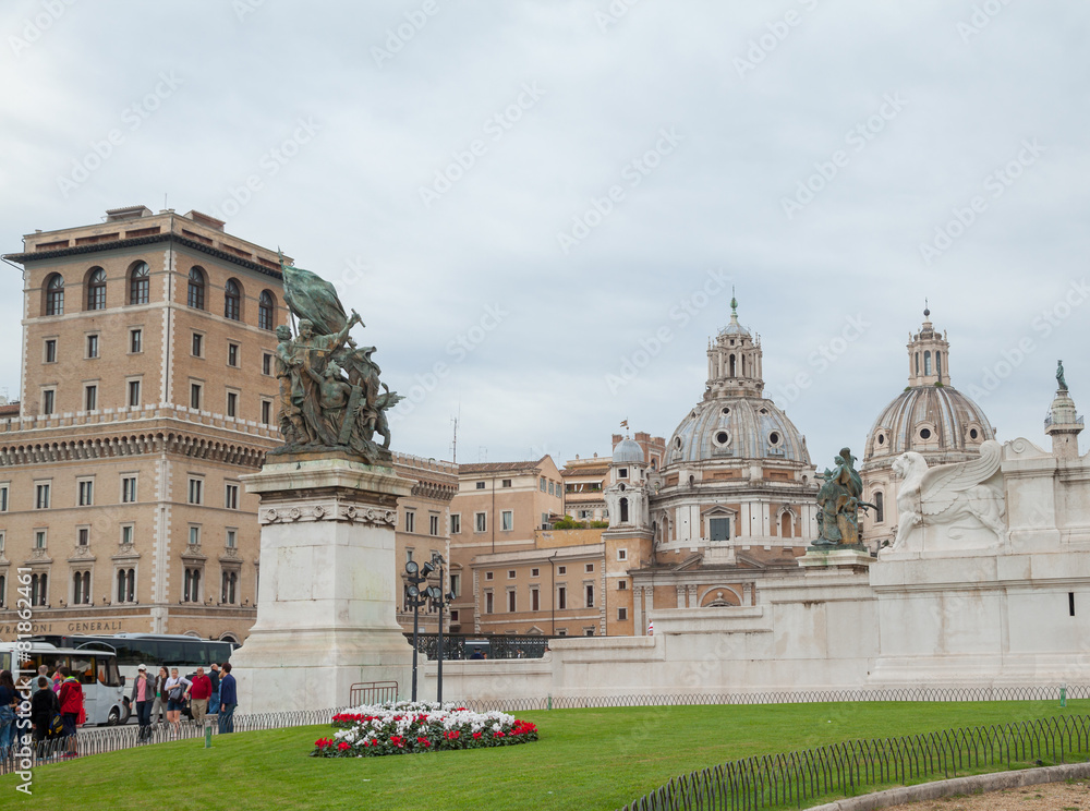 Obraz premium Il Monumento nazionale a Vittorio Emanuele II, Rome, Italy