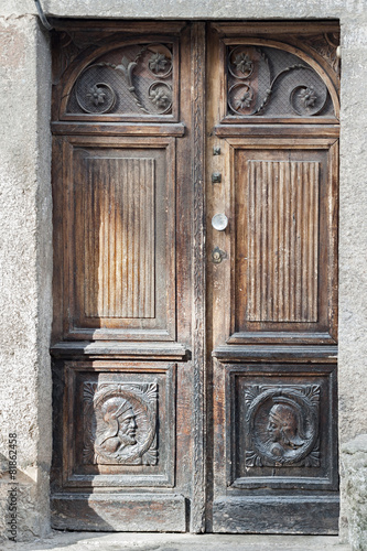 old wooden door