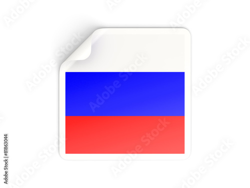 Square sticker with flag of russia Free Download Square sticker with flag of russia - GFXLoad