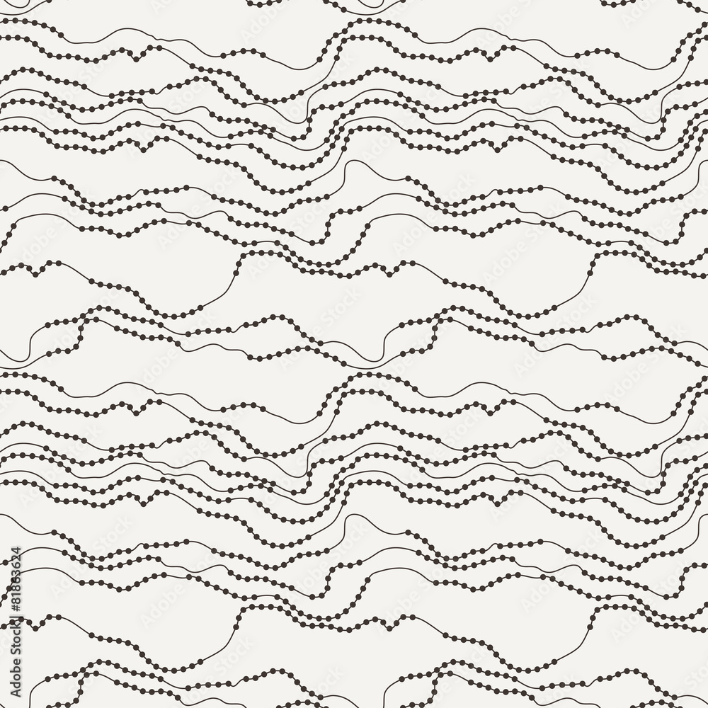 Seamless vector pattern of curved lines Seamless vector pattern of curved lines
