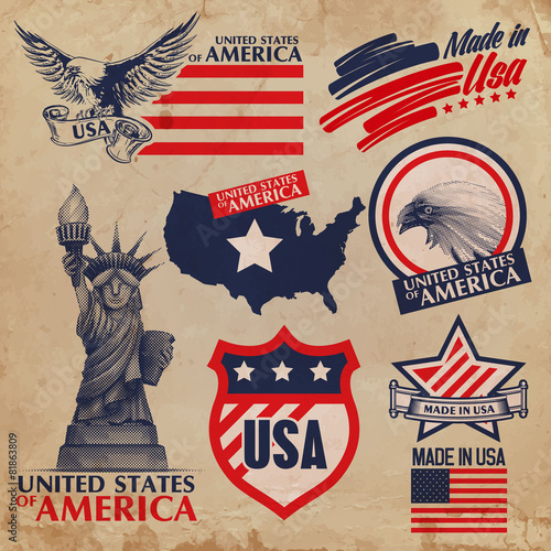 made in usa label and stickers