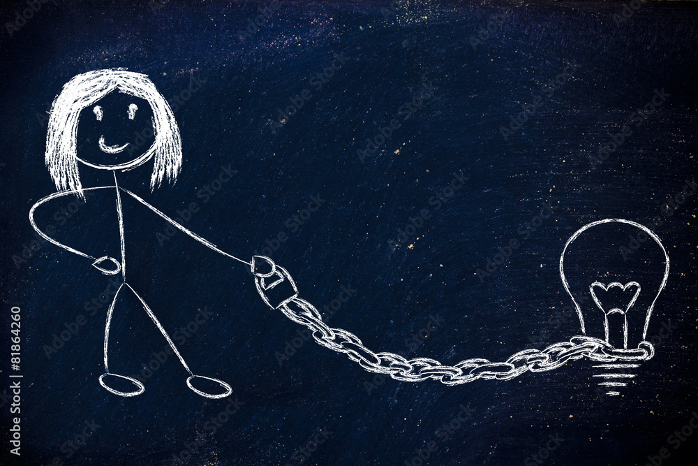 funny copyright owner girl with his idea on a chained leash: pro funny copyright owner girl with his idea on a chained leash: pro