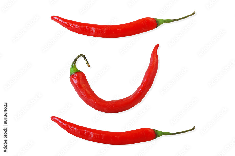 red hot chili peppers isolated on white background red hot chili peppers isolated on white background