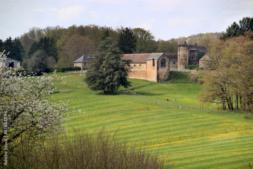 Fototapeta premium Château de La Rivière (Corrèze)