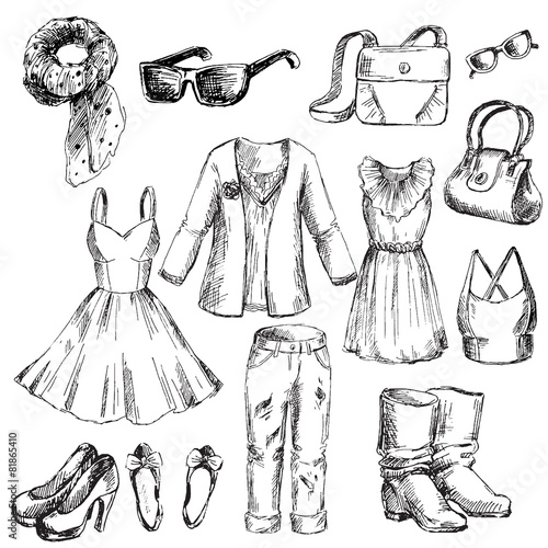 Set of clothes for women.