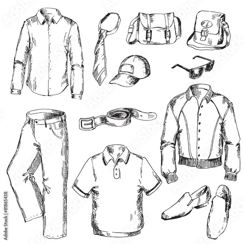 Set of clothes for men.