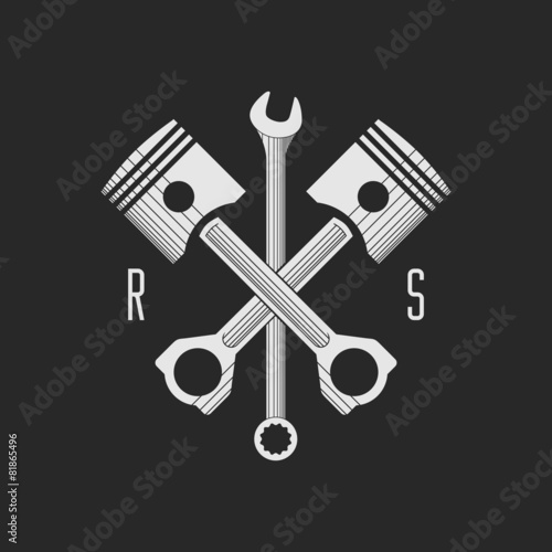 Сar or bike workshop logo template