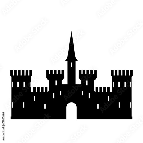 Abstract castle vector logo template