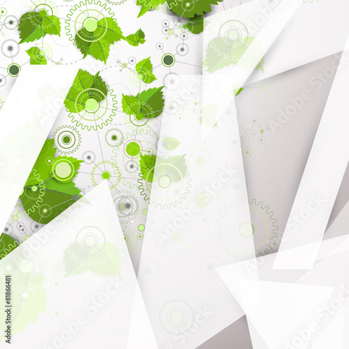 Abstract geometry technology background.