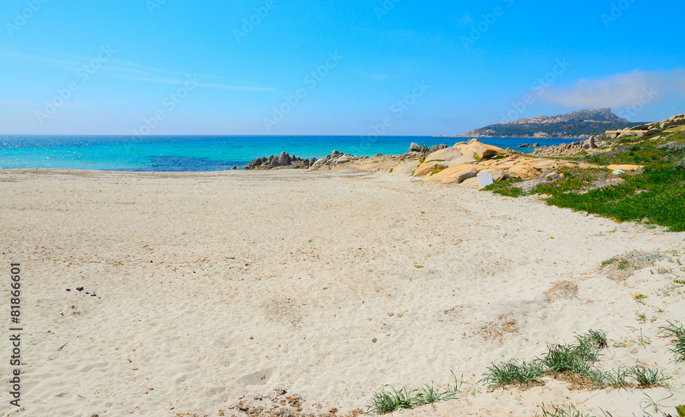 rocks and sand in Santa Reparata beach rocks and sand in Santa Reparata beach