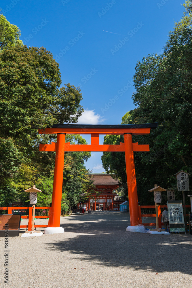 京都 下鴨神社 南口鳥居 京都 下鴨神社 南口鳥居
