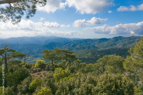 Stunning panoramic mountain view