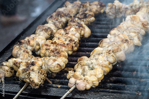 Stigghiole -typical street food in Palermo photo