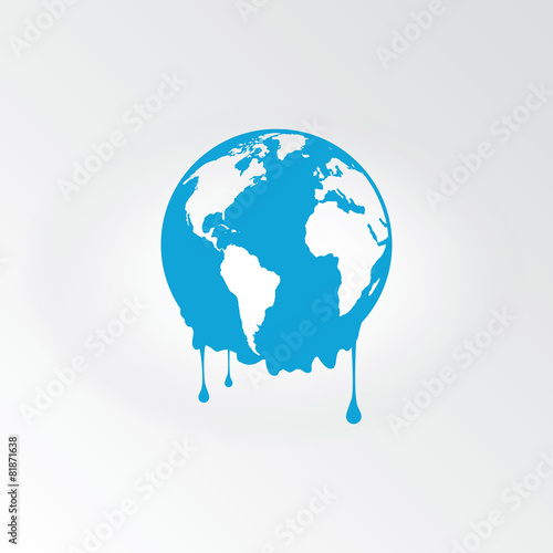 Melting earth - global warming