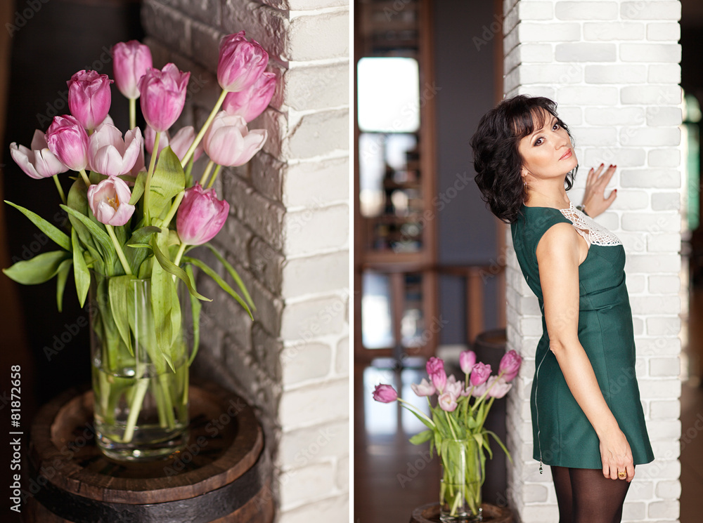 Middle-aged woman standing in modern home