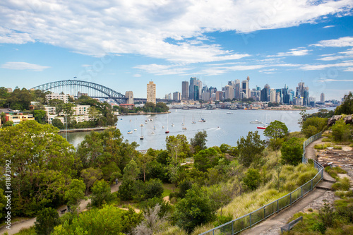 Sydney Skyline Waverton Peninsula Reserve © FiledIMAGE