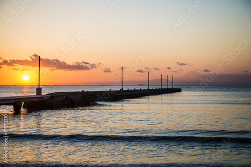 pier of sunse