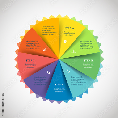 Vector circle infographic