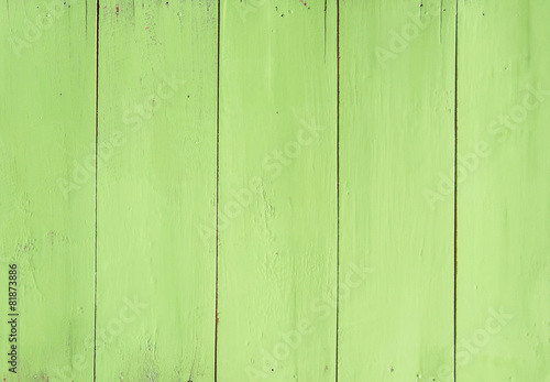 Painted green wooden board