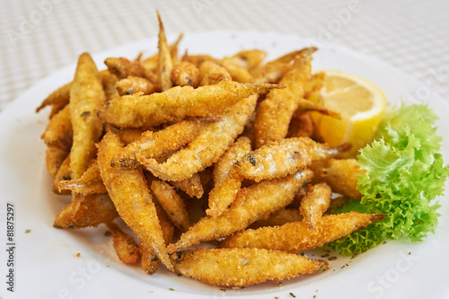 Small fried fish tapas