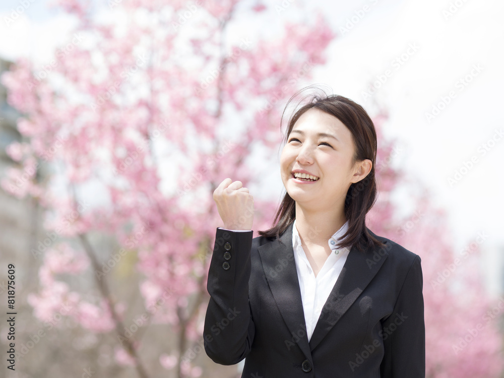 桜・ビジネスウーマン 桜・ビジネスウーマン